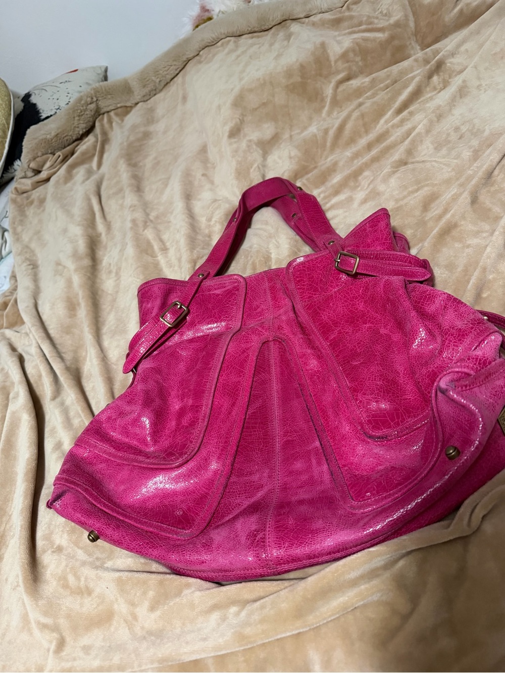 Kooba Bryann Leather Pink Women's Leather Tote Bag